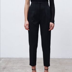 Black zara high waisted pants (trousers)